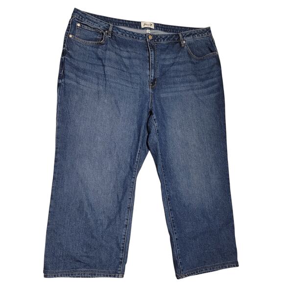 Seven 7 Womens Loose Straight Fit Cropped  Jeans Size 22W measures EUC - Picture 2 of 6